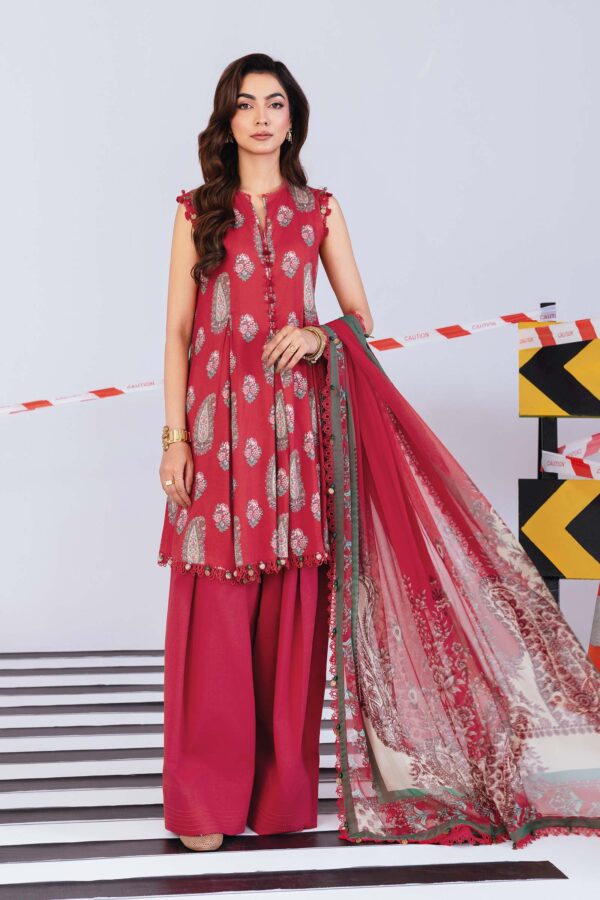 Maria b M Basics Printed Linen || MB-CUS25-1110A