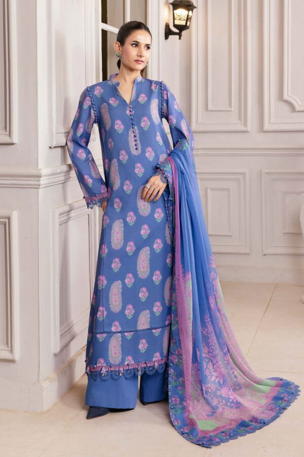 Maria b M Basics Printed Linen || MB-CUS25-1110B